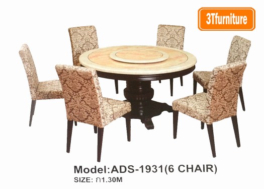 โต๊ะอาหารหน้าหินอ่อน ADS-1931 โต๊ะอาหารหน้าหินอ่อน ADS-1931